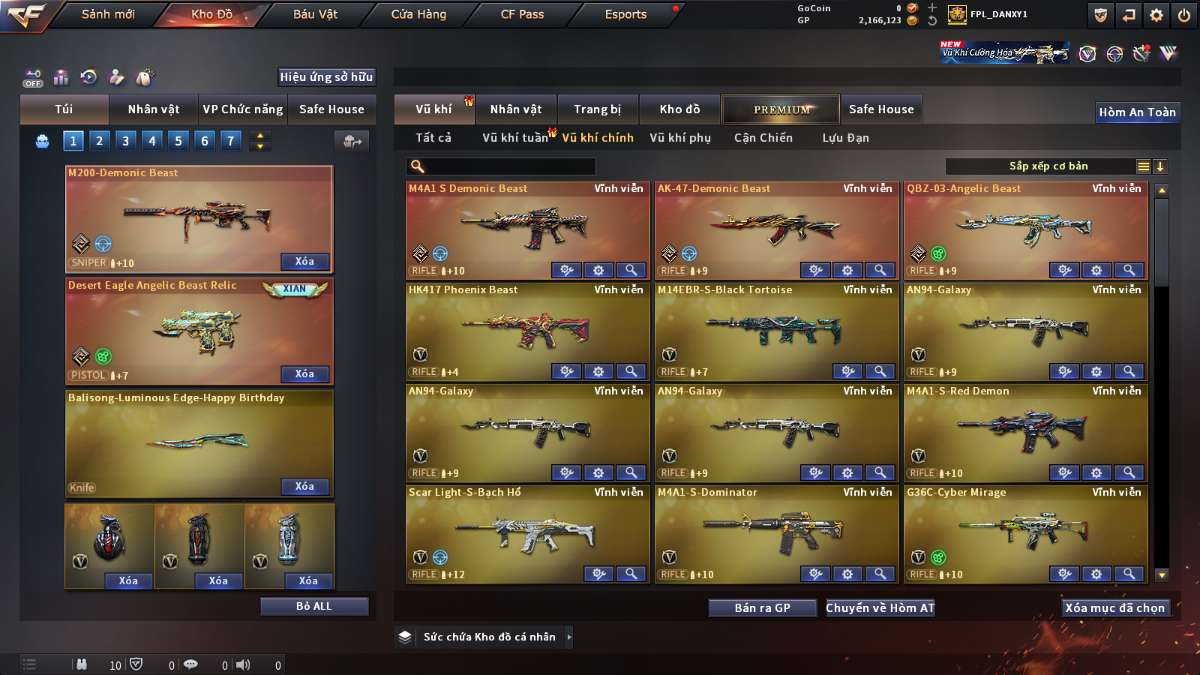 shop acc cf uy tin gia re
